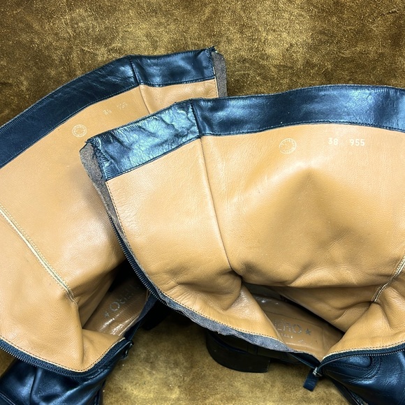 Buttero Black Leather Inner Zip Boots - Picture 11 of 12